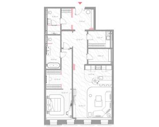 1-BD Apartment Sale, 125.5平方米 at Nicole, Nikolskaya Street, 8/1с1, Moscow, Russia #4