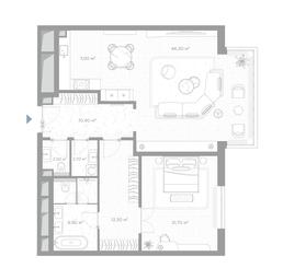 1-BD Apartment Sale, 111.8 sq. m. at Nicole, Nikolskaya Street, 8/1с1, Moscow, Russia #2