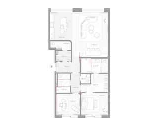 2-BD Apartment Sale, 133.8平方米 at Nicole, Nikolskaya Street, 8/1с1, Moscow, Russia #2 2-BD Apartment Sale, 133.8平方米 at Nicole, Nikolskaya Street, 8/1с1, Moscow, Russia #2