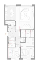 2-BD Apartment Sale, 133.8平方米 at Nicole, Nikolskaya Street, 8/1с1, Moscow, Russia #3 2-BD Apartment Sale, 133.8平方米 at Nicole, Nikolskaya Street, 8/1с1, Moscow, Russia #3