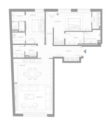 2-BD Apartment Sale, 134.1平方米 at Nicole, Nikolskaya Street, 8/1с1, Moscow, Russia #2 2-BD Apartment Sale, 134.1平方米 at Nicole, Nikolskaya Street, 8/1с1, Moscow, Russia #2
