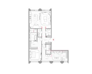 2-BD Apartment Sale, 132.9平方米 at Nicole, Nikolskaya Street, 8/1с1, Moscow, Russia #2 2-BD Apartment Sale, 132.9平方米 at Nicole, Nikolskaya Street, 8/1с1, Moscow, Russia #2