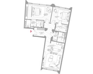 2-BD Apartment Sale, 124.7 sq. m. at Nicole, Nikolskaya Street, 8/1с1, Moscow, Russia #2