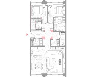 2-BD Apartment Sale, 130平方米 at Nicole, Nikolskaya Street, 8/1с1, Moscow, Russia #4