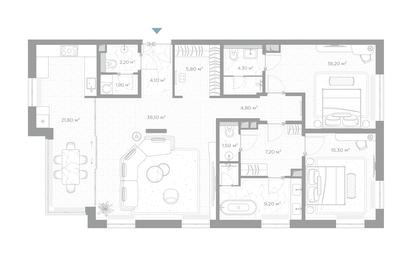 2-BD Apartment Sale, 133.4 sq. m. at Nicole, Nikolskaya Street, 8/1с1, Moscow, Russia #2