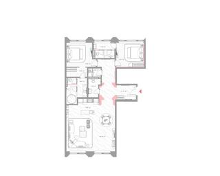 2-BD Apartment Sale, 139.3 sq. m. at Nicole, Nikolskaya Street, 8/1с1, Moscow, Russia #3