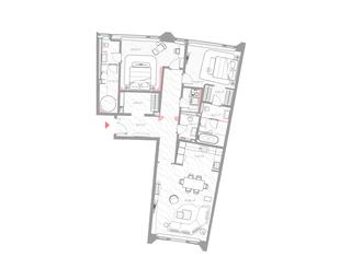 2-BD Apartment Sale, 124.9 sq. m. at Nicole, Nikolskaya Street, 8/1с1, Moscow, Russia #3 2-BD Apartment Sale, 124.9 sq. m. at Nicole, Nikolskaya Street, 8/1с1, Moscow, Russia #3
