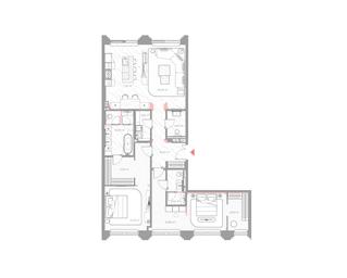 2-BD Apartment Sale, 129.9 sq. m. at Nicole, Nikolskaya Street, 8/1с1, Moscow, Russia #3