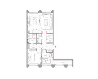 2-BD Apartment Sale, 106.2平方米 at Nicole, Nikolskaya Street, 8/1с1, Moscow, Russia #3 2-BD Apartment Sale, 106.2平方米 at Nicole, Nikolskaya Street, 8/1с1, Moscow, Russia #3