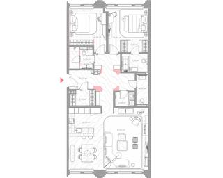 2-BD Apartment Sale, 126.5 sq. m. at Nicole, Nikolskaya Street, 8/1с1, Moscow, Russia #4