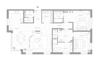 2-BD Apartment Sale, 133.4平方米 at Nicole, Nikolskaya Street, 8/1с1, Moscow, Russia #3 2-BD Apartment Sale, 133.4平方米 at Nicole, Nikolskaya Street, 8/1с1, Moscow, Russia #3