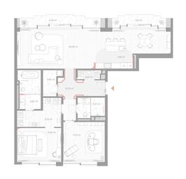 2-BD Apartment Sale, 95平方米 at Nicole, Nikolskaya Street, 8/1с1, Moscow, Russia #3 2-BD Apartment Sale, 95平方米 at Nicole, Nikolskaya Street, 8/1с1, Moscow, Russia #3