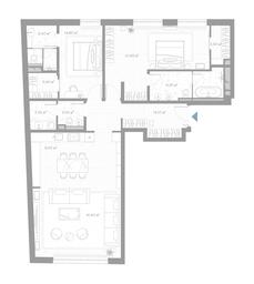 2-BD Apartment Sale, 134 sq. m. at Nicole, Nikolskaya Street, 8/1с1, Moscow, Russia #2