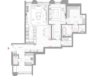 1-BD Apartment Sale, 121.6 sq. m. at Nicole, Nikolskaya Street, 8/1с1, Moscow, Russia #4