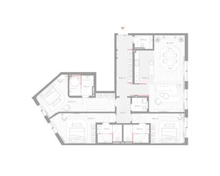 3-BD Apartment Sale, 174.1平方米 at Nicole, Nikolskaya Street, 8/1с1, Moscow, Russia #2 3-BD Apartment Sale, 174.1平方米 at Nicole, Nikolskaya Street, 8/1с1, Moscow, Russia #2