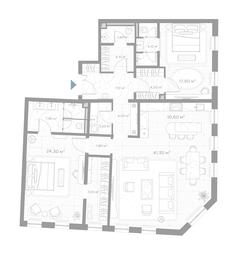 2-BD Apartment Sale, 140平方米 at Nicole, Nikolskaya Street, 8/1с1, Moscow, Russia #2