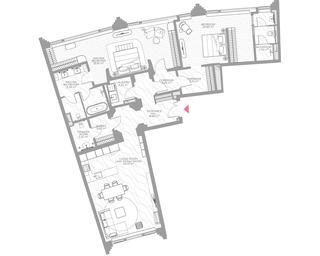 2-BD Apartment Sale, 158.2平方米 at Nicole, Nikolskaya Street, 8/1с1, Moscow, Russia #2