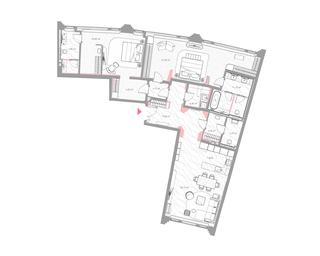 2-BD Apartment Sale, 158.3 sq. m. at Nicole, Nikolskaya Street, 8/1с1, Moscow, Russia #3 2-BD Apartment Sale, 158.3 sq. m. at Nicole, Nikolskaya Street, 8/1с1, Moscow, Russia #3