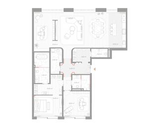 2-BD Apartment Sale, 173.1平方米 at Nicole, Nikolskaya Street, 8/1с1, Moscow, Russia #2