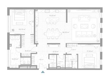2-BD Apartment Sale, 165.2 sq. m. at Nicole, Nikolskaya Street, 8/1с1, Moscow, Russia #2 2-BD Apartment Sale, 165.2 sq. m. at Nicole, Nikolskaya Street, 8/1с1, Moscow, Russia #2