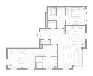 2-BD Apartment Sale, 138.5 sq. m. at Nicole, Nikolskaya Street, 8/1с1, Moscow, Russia #3 2-BD Apartment Sale, 138.5 sq. m. at Nicole, Nikolskaya Street, 8/1с1, Moscow, Russia #3