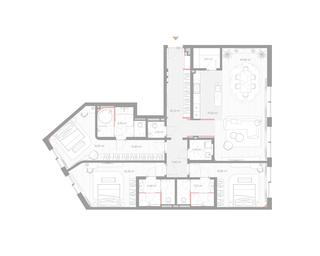 3-BD Apartment Sale, 176.3 sq. m. at Nicole, Nikolskaya Street, 8/1с1, Moscow, Russia #2