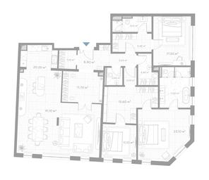 2-BD Apartment Sale, 186.2 sq. m. at Nicole, Nikolskaya Street, 8/1с1, Moscow, Russia #2 2-BD Apartment Sale, 186.2 sq. m. at Nicole, Nikolskaya Street, 8/1с1, Moscow, Russia #2