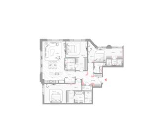 3-BD Apartment Sale, 195.4平方米 at Nicole, Nikolskaya Street, 8/1с1, Moscow, Russia #3