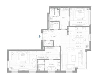 2-BD Apartment Sale, 138.4平方米 at Nicole, Nikolskaya Street, 8/1с1, Moscow, Russia #3 2-BD Apartment Sale, 138.4平方米 at Nicole, Nikolskaya Street, 8/1с1, Moscow, Russia #3