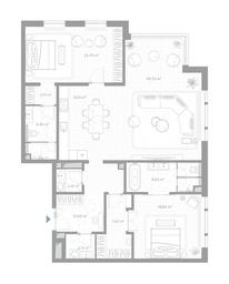 2-BD Apartment Sale, 145.3 sq. m. at Nicole, Nikolskaya Street, 8/1с1, Moscow, Russia #2