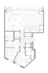 2-BD Apartment Sale, 162.8 sq. m. at Nicole, Nikolskaya Street, 8/1с1, Moscow, Russia #4