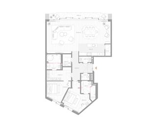 2-BD Apartment Sale, 162.8 sq. m. at Nicole, Nikolskaya Street, 8/1с1, Moscow, Russia #2