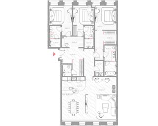 3-BD Apartment Sale, 184.2平方米 at Nicole, Nikolskaya Street, 8/1с1, Moscow, Russia #4