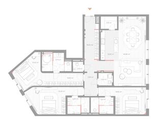 3-BD Apartment Sale, 176 sq. m. at Nicole, Nikolskaya Street, 8/1с1, Moscow, Russia #3 3-BD Apartment Sale, 176 sq. m. at Nicole, Nikolskaya Street, 8/1с1, Moscow, Russia #3