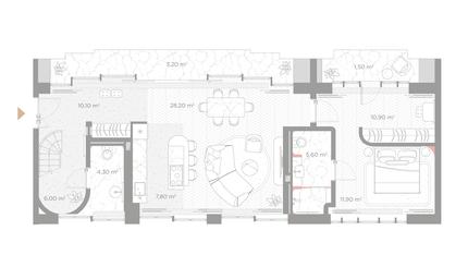 2-BD Apartment Sale, 142平方米 at Nicole, Nikolskaya Street, 8/1с1, Moscow, Russia #4