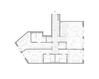 3-BD Apartment Sale, 164.4 sq. m. at Nicole, Nikolskaya Street, 8/1с1, Moscow, Russia #2 3-BD Apartment Sale, 164.4 sq. m. at Nicole, Nikolskaya Street, 8/1с1, Moscow, Russia #2