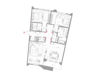 2-BD Apartment Sale, 167.9 sq. m. at Nicole, Nikolskaya Street, 8/1с1, Moscow, Russia #3 2-BD Apartment Sale, 167.9 sq. m. at Nicole, Nikolskaya Street, 8/1с1, Moscow, Russia #3