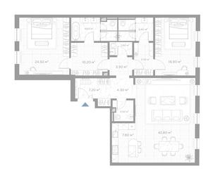 2-BD Apartment Sale, 147平方米 at Nicole, Nikolskaya Street, 8/1с1, Moscow, Russia #4