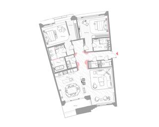 2-BD Apartment Sale, 171 sq. m. at Nicole, Nikolskaya Street, 8/1с1, Moscow, Russia #3 2-BD Apartment Sale, 171 sq. m. at Nicole, Nikolskaya Street, 8/1с1, Moscow, Russia #3