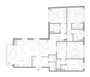 3-BD Apartment Sale, 179.8 sq. m. at Nicole, Nikolskaya Street, 8/1с1, Moscow, Russia #4
