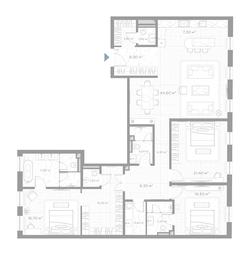 3-BD Apartment Sale, 177.3 sq. m. at Nicole, Nikolskaya Street, 8/1с1, Moscow, Russia #2