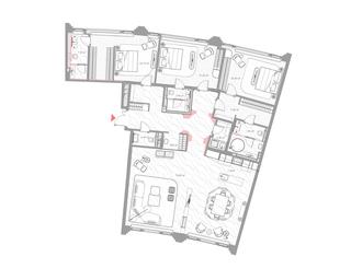 3-BD Apartment Sale, 205.5 sq. m. at Nicole, Nikolskaya Street, 8/1с1, Moscow, Russia #2