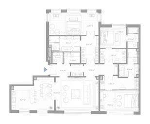3-BD Apartment Sale, 182.4 sq. m. at Nicole, Nikolskaya Street, 8/1с1, Moscow, Russia #2