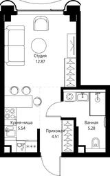 Apartment Sale, 28.2平方米 at MIRA, Mira Avenue, Moscow, Russia #4