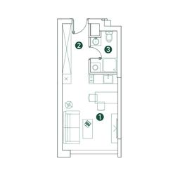 Apartment Sale, 26平方米 at Very, Botanicheskaya Street, 29, Moscow, Russia #2 Apartment Sale, 26平方米 at Very, Botanicheskaya Street, 29, Moscow, Russia #2