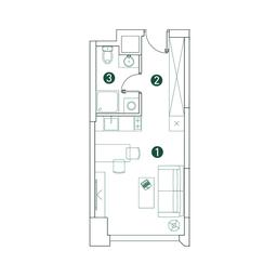 Apartment Sale, 26.2 sq. m. at Very, Botanicheskaya Street, 29, Moscow, Russia #2 Apartment Sale, 26.2 sq. m. at Very, Botanicheskaya Street, 29, Moscow, Russia #2