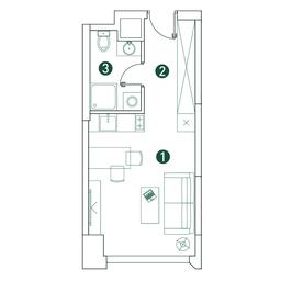 Apartment Sale, 26.2 sq. m. at Very, Botanicheskaya Street, 29, Moscow, Russia #3 Apartment Sale, 26.2 sq. m. at Very, Botanicheskaya Street, 29, Moscow, Russia #3