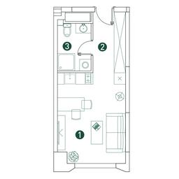 Apartment Sale, 25.8 sq. m. at Very, Botanicheskaya Street, 29, Moscow, Russia #3 Apartment Sale, 25.8 sq. m. at Very, Botanicheskaya Street, 29, Moscow, Russia #3