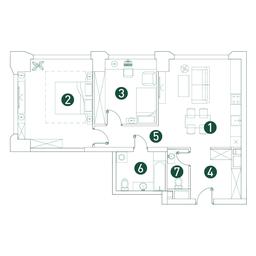 2-BD Apartment Sale, 75.3平方米 at Very, Botanicheskaya Street, 29, Moscow, Russia #3 2-BD Apartment Sale, 75.3平方米 at Very, Botanicheskaya Street, 29, Moscow, Russia #3