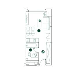 Apartment Sale, 26.4 sq. m. at Very, Botanicheskaya Street, 29, Moscow, Russia #2 Apartment Sale, 26.4 sq. m. at Very, Botanicheskaya Street, 29, Moscow, Russia #2